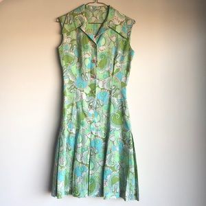 Vintage Leo Danal 1960s Psychedelic Dress